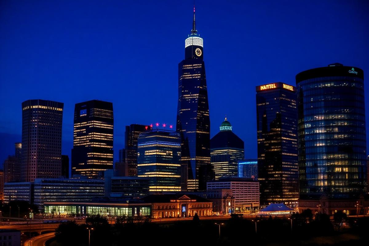 Frankfurt business district